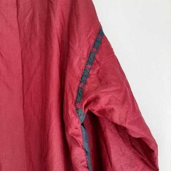 Vintage WEEKEND EDITION Windbreaker Jacket Patchwork Dolman Sleeve Sz L - Picture 9 of 14